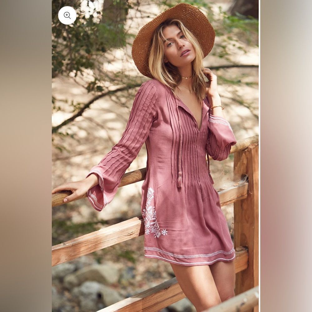 Tularosa Audrey Dress in Rose Size Small